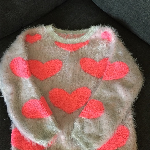 Warm Fuzzy Hearts Sweater - Picture 3 of 5